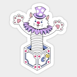 Cat in the Box Sticker